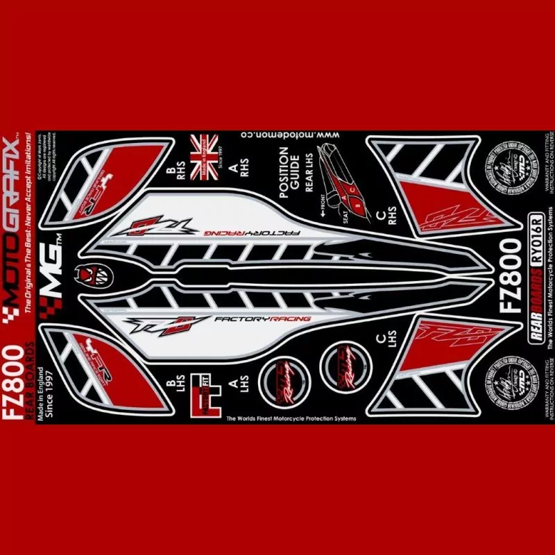 Motografix Steinschlagschutz hinten Yamaha FZ 8 2010- RY016R