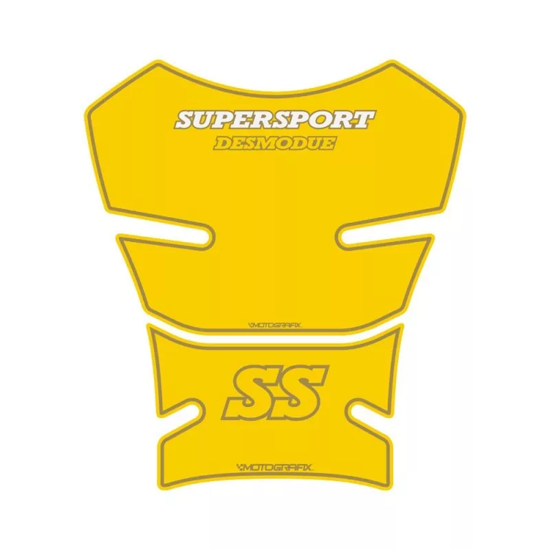 Ducati SS Supersport Yellow 3D Gel Tank Pad Protector Motografix TD023Y