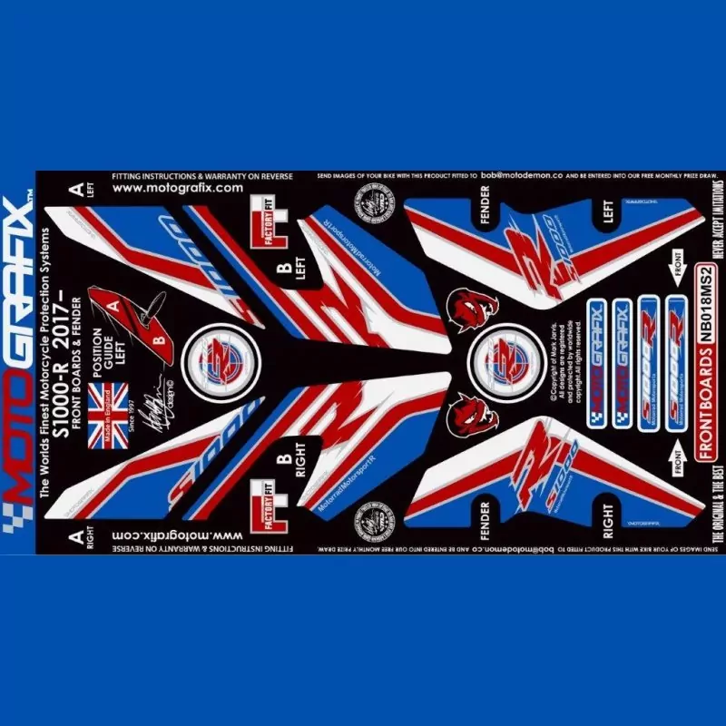 Motografix Steinschlagschutz vorn BMW S 1000 R 2017- NB018MS2