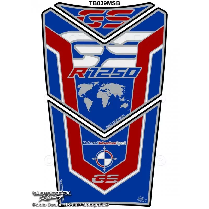 BMW R 1250 GS Adventure Motografix 3D Gel Tank Pad Protector TB039MSB
