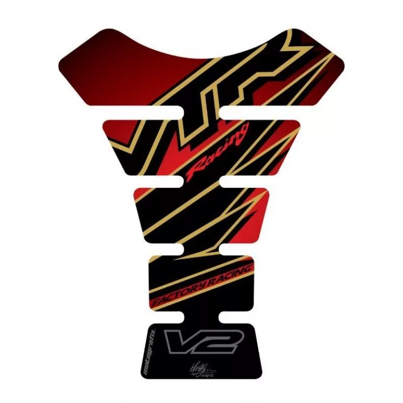 Motografix Honda VTR V2 Racing 3D Gel Tank Pad Protector TH004R