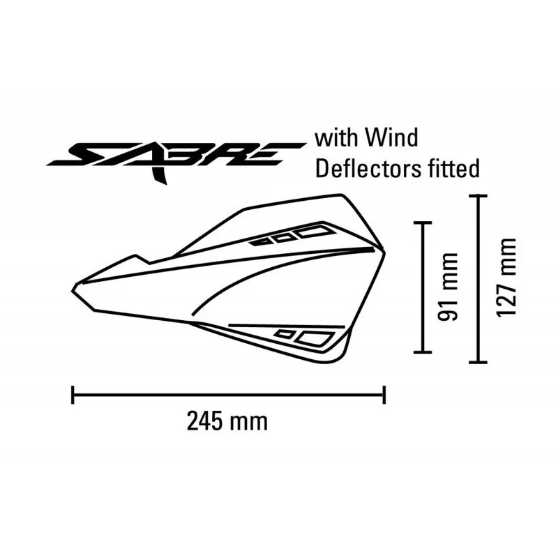 Barkbusters Paar SABRE MX / Enduro Handschützer versch. Farben