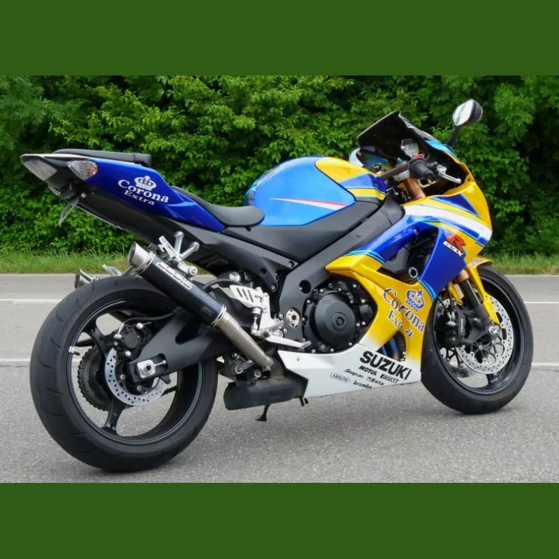 Bodis GP1 schwarz Auspuff Suzuki GSX-R 1000 2007-2008