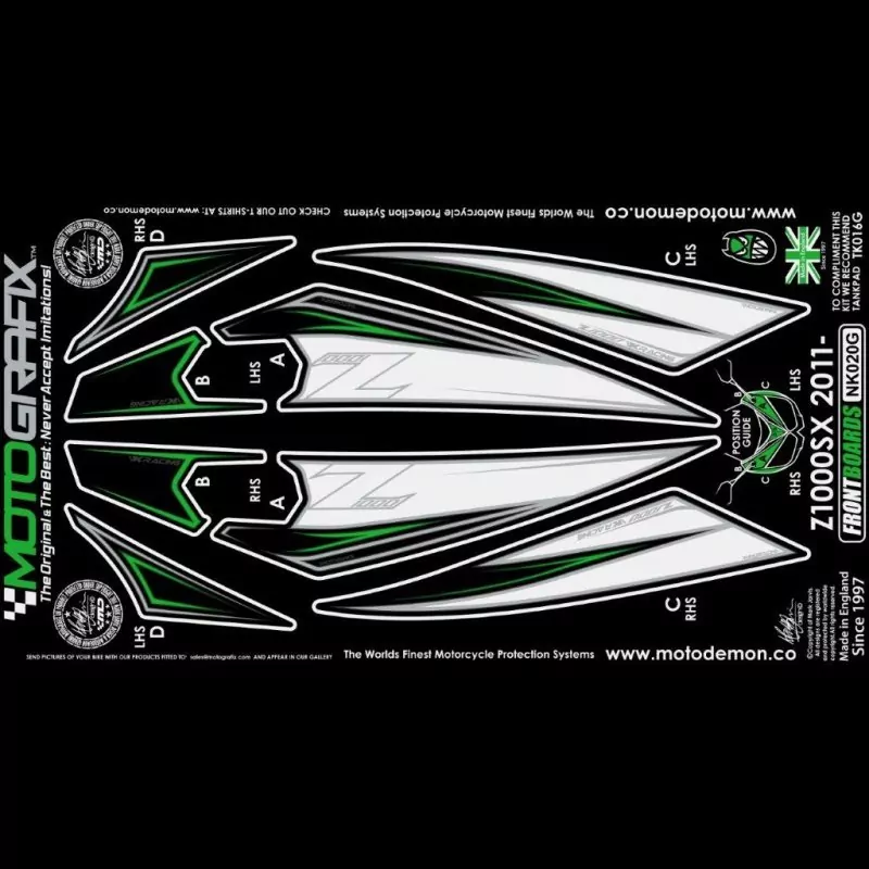 Motografix Steinschlagschutz vorn Kawasaki Z 1000 SX 2011-2013 NK020G
