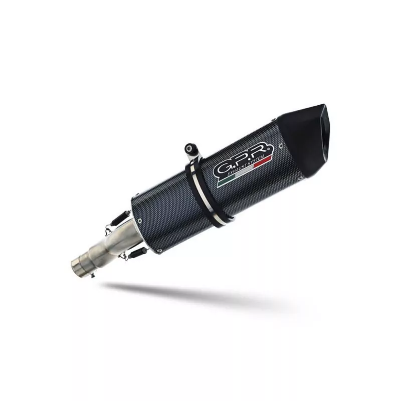 Husqvarna Supermoto 701 2021-2024, Furore Evo4 Poppy, Homologated legal slip-on exhaust including removable db killer, link pipe