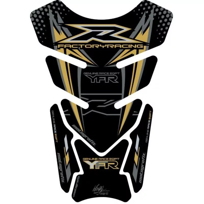 Motografix Yamaha YZF R6 / R1 / R25 / R3 3D Gel Tank Pad Protector TY015AK