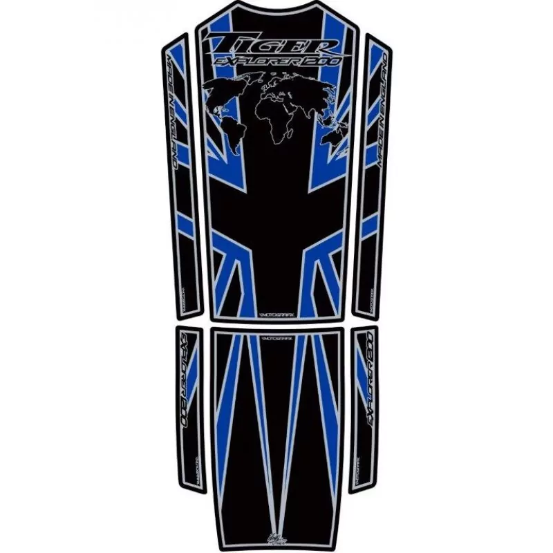 Motografix Triumph Tiger Explorer 1200 3D Gel Tank Pad TT019KBA