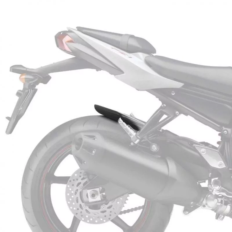 Pyramid Hinterradabdeckung Verlängerung Schwarz Matt Yamaha Fazer 1000 / FZ1 / FZ8