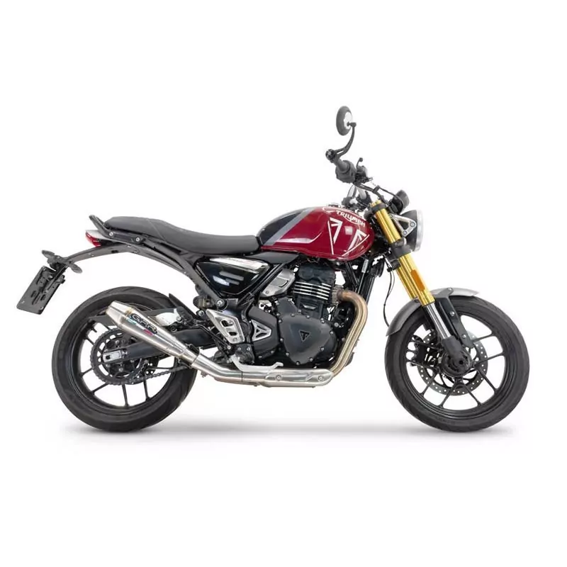 GPR Exhaust für Triumph Speed 400 2023-2025, Ultracone, Homologated legal slip-on exhaust including removable db killer and link