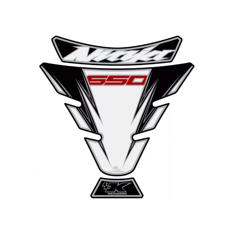 Motografix Kawasaki Ninja 650 Weiß 3D Gel Tank Pad Protector TK018W