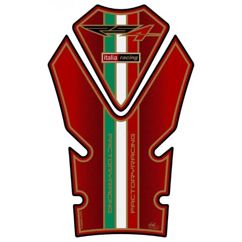 Aprilia RS4 50 / 125 Red 3D Gel Motografix Tank Pad Protector TA019R