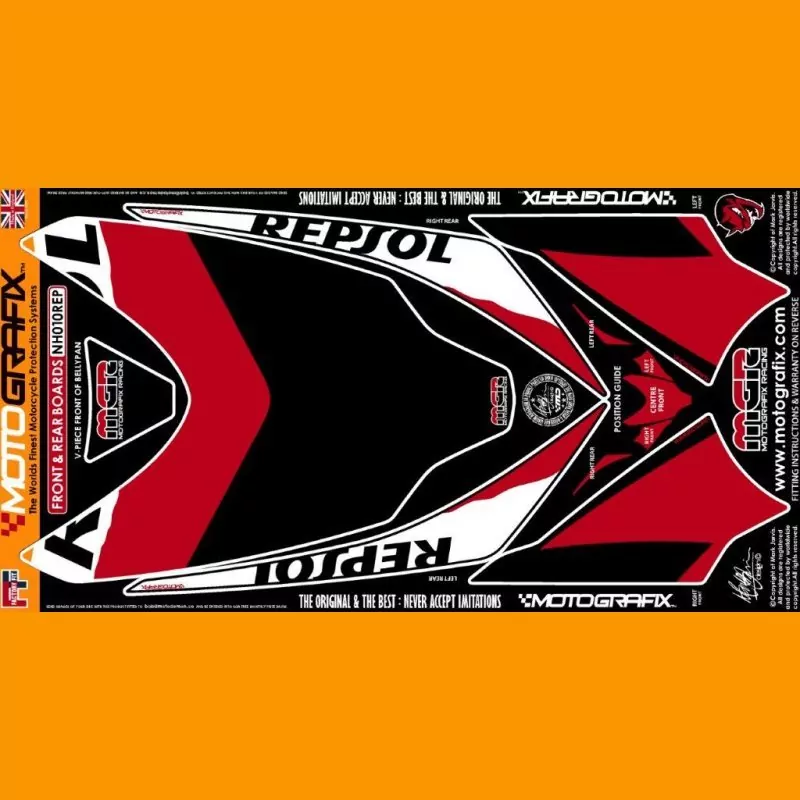 Motografix Steinschlagschutz Set Honda CBR 1000 RR 2008-2011 NH010REP