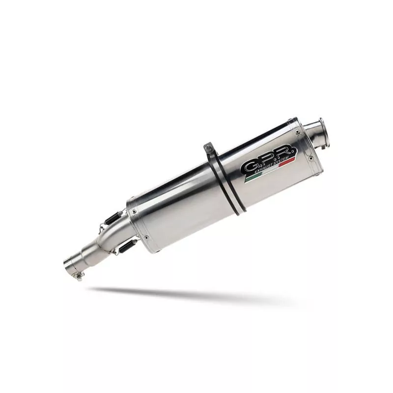 GPR Exhaust für Moto Guzzi V85 TT 2021-2024, Trioval, Homologated legal slip-on exhaust including removable db killer and link p