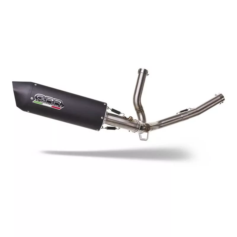 GPR Auspuff System  Suzuki V-Strom Dl 650 2017/20 E4 Homologated Komplettanlage Auspuff mit Katalysator  Furore Evo4 Nero V-Strom Dl 650 20
