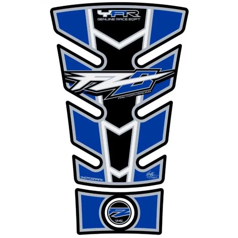 Motografix Yamaha FZ 8 Blue 3D Gel Tank Pad Protector TY018B
