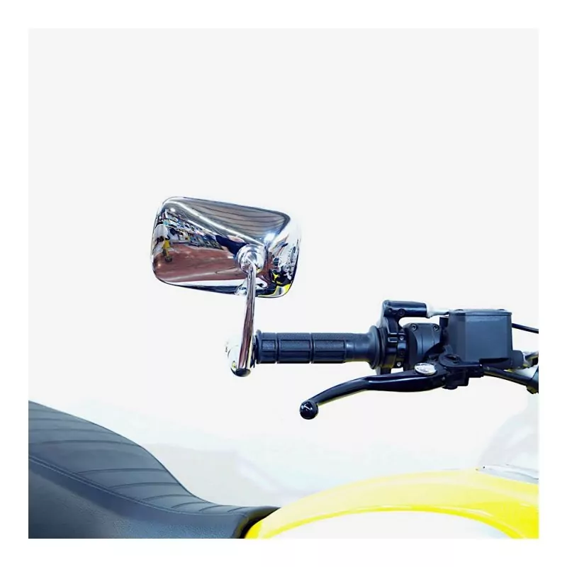 FAR Lenkerendenspiegel Cafe Racer Chrom / Black | 6217 6215 | Lenker 13-22mm | E-geprüft