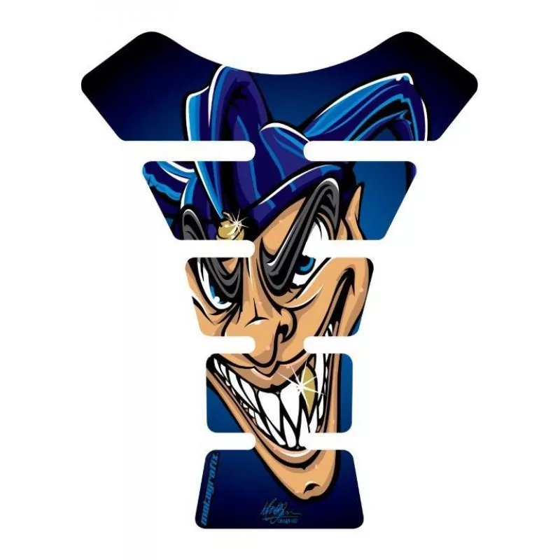 Motografix Evil Joker Blue 3D Gel Tank Pad Protector ST060B