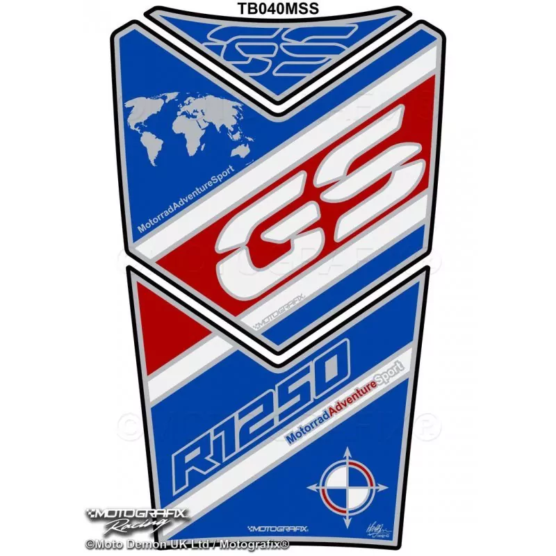 BMW R 1250 GS Adventure Motografix 3D Gel Tank Pad Protector TB040MSS