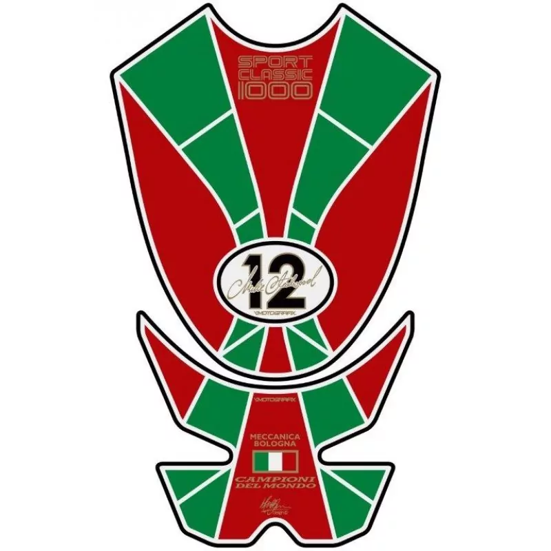 Ducati Sport Classic 1000 Motografix 3D Gel Tank Pad Protector TDSCMH