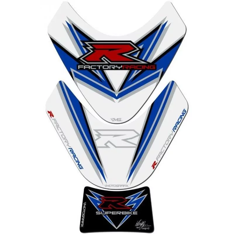 Motografix Suzuki GSX-R 600 750 1000 3D Gel Tank Pad Protector TS021BW