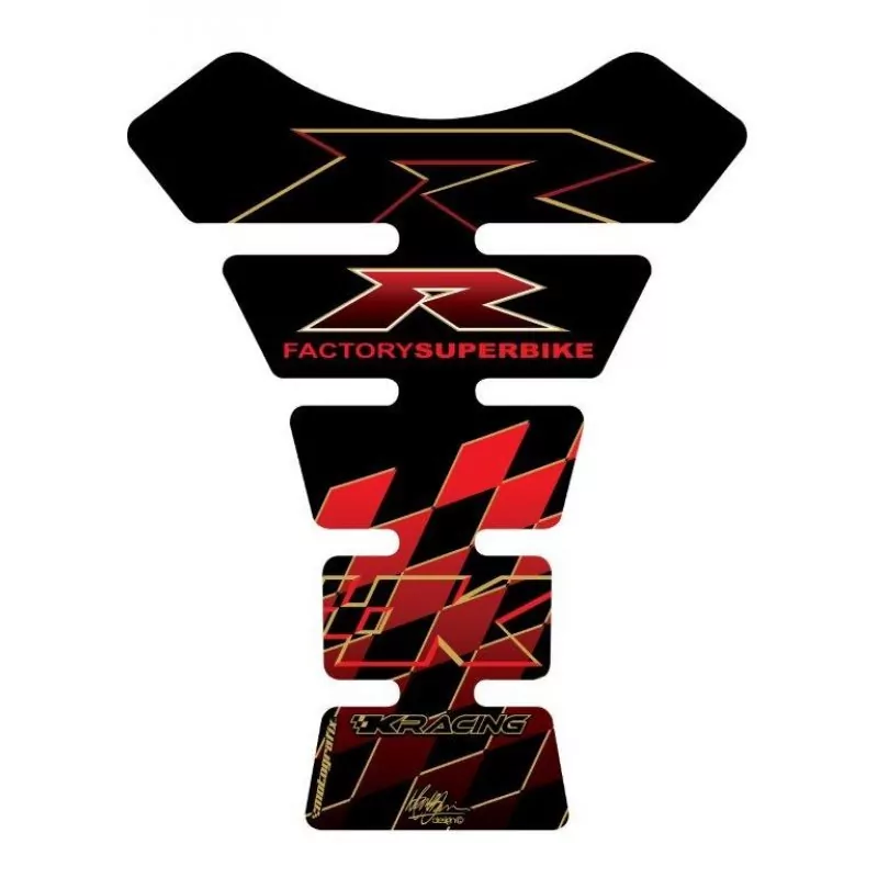 Motografix Kawasaki ZX- 6 / 7 / 10 R 3D Gel Quad Tank Pad Protector TK005KR