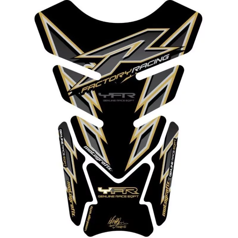 Motografix Yamaha YZF R6 / R1 / R25 / R3 3D Gel Tank Pad Protector TY012K