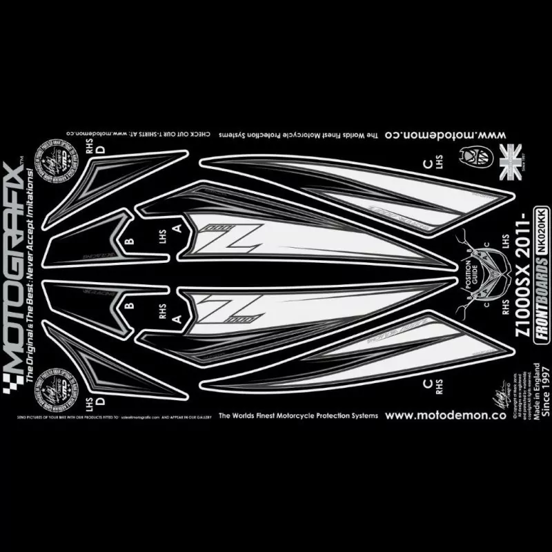 Motografix Steinschlagschutz vorn Kawasaki Z 1000 SX 2011-2013 NK020KK