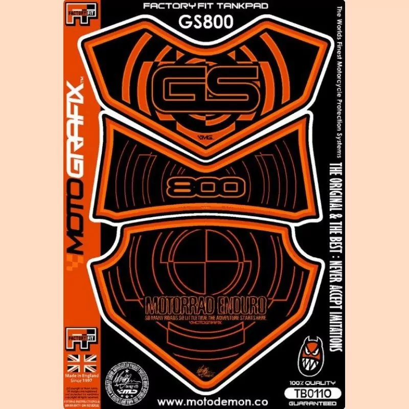 BMW F 800 GS Motografix 3D Gel Tank Pad Protector TB011O