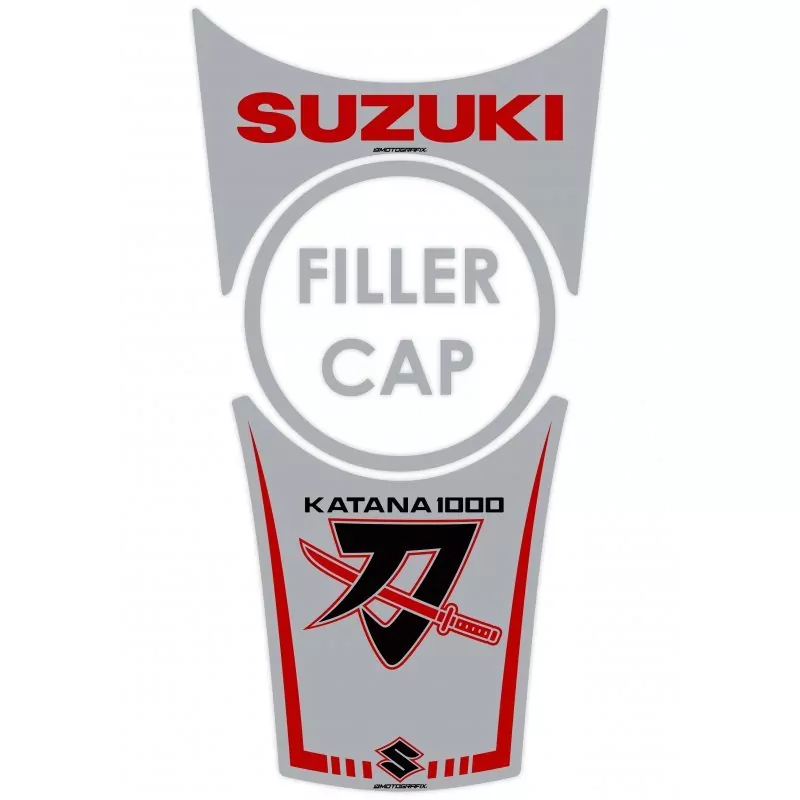 Suzuki 2018 - 2021 KATANA 1000 3D Gel Motografix Tank Pad Protector TS036SR
