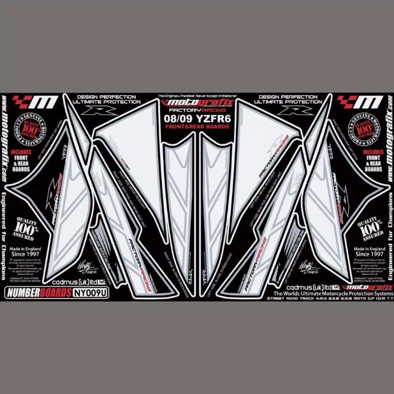 Motografix Steinschlagschutz Set Yamaha YZF R6 2008-2016 NY009U