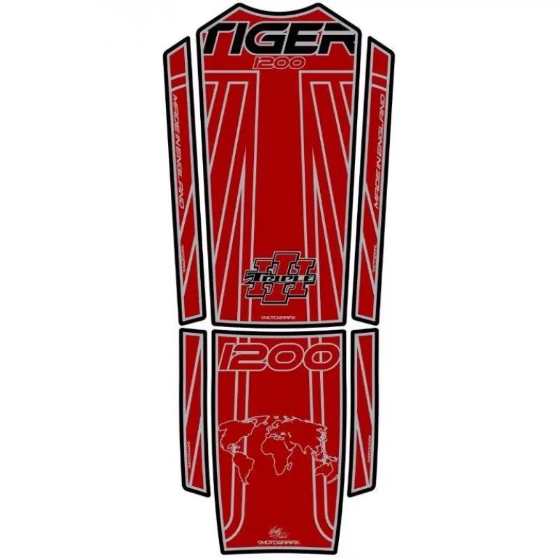 Motografix Triumph Tiger Explorer 1200 3D Gel Tank Pad TT028RJ
