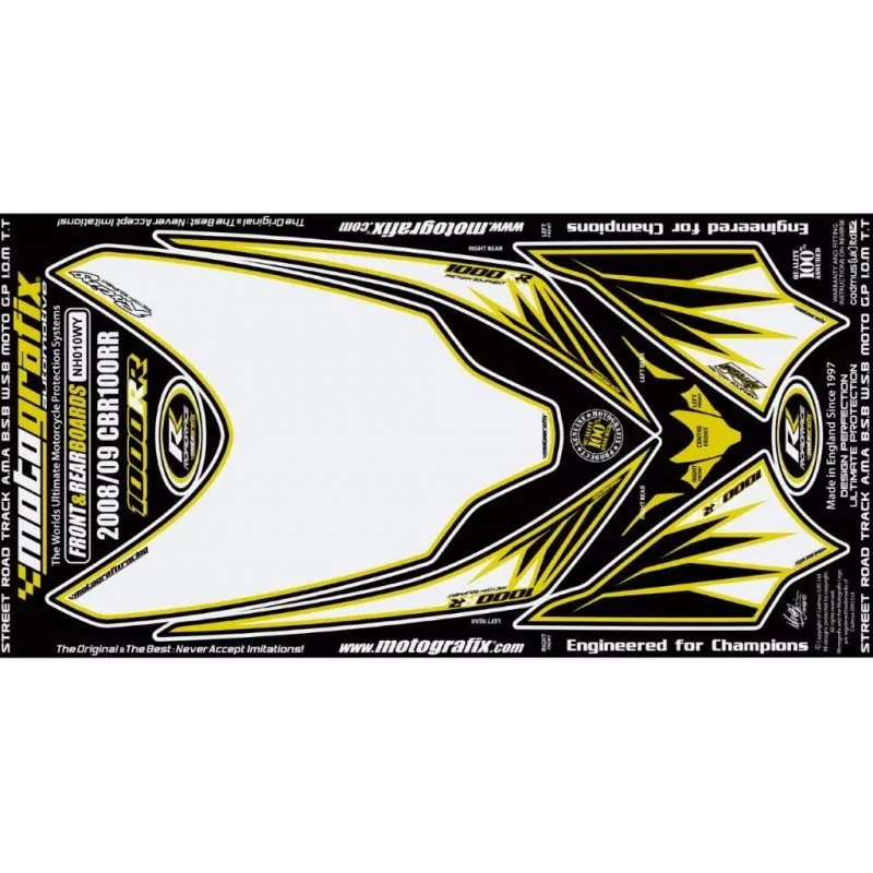 Motografix Steinschlagschutz Set Honda CBR 1000 RR 2008-2011 NH010WY