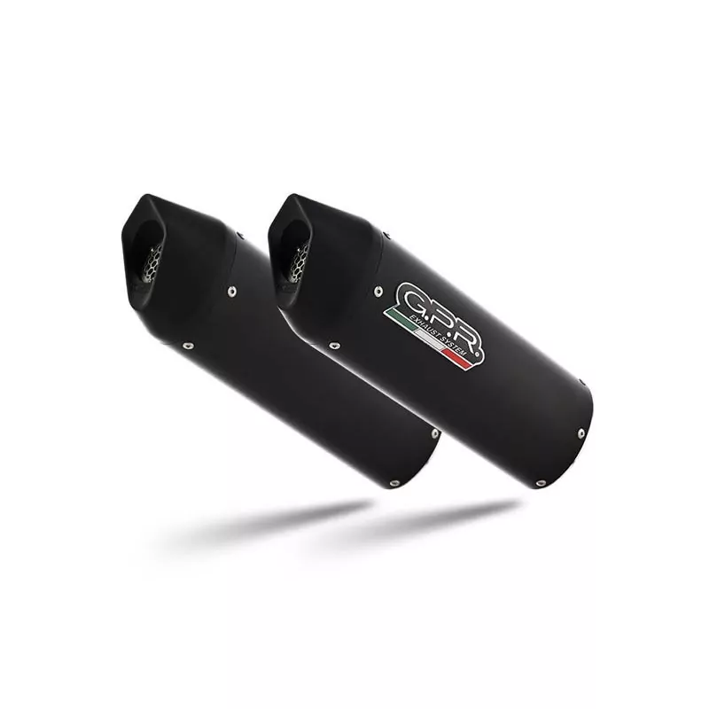 GPR Auspuff System  Royal Enfield Continental 650 2021/2022 e5 Homologated slip-on Auspuff mit Katalysator Furore Evo4 Nero Continenta