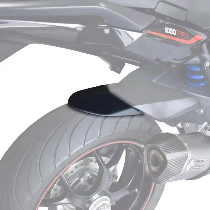 Pyramid Hinterradabdeckung Verlängerung Schwarz Matt Triumph Tiger 1050 Sport 2013-