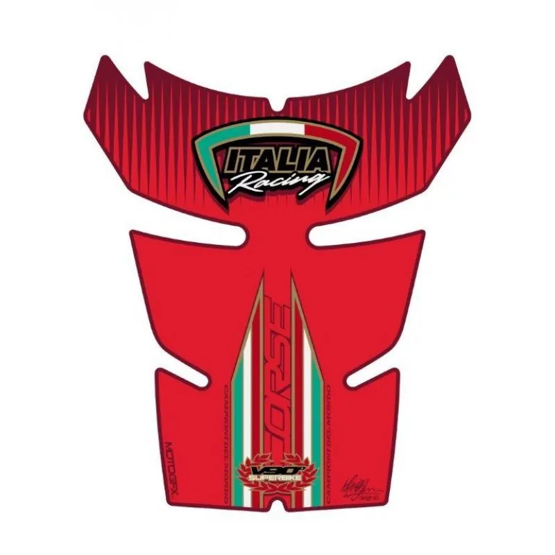 Ducati Corse V90° Motografix 3D Gel Tank Pad Protector TD011R