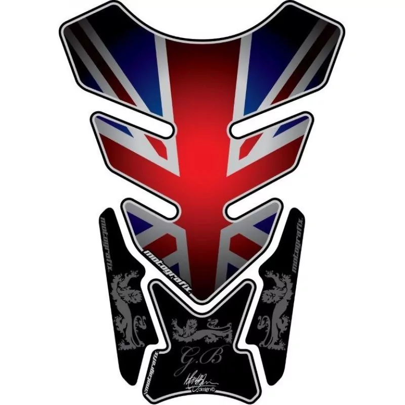 Motografix Great Britain - Union Jack 3D Gel Tank Pad Protector ST087