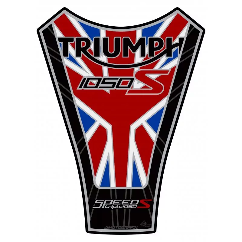 Motografix Triumph Speed Triple 1050 S 3D Gel Tank Pad Protector TT036UJ