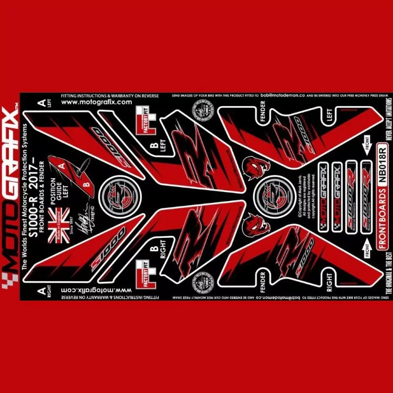 Motografix Steinschlagschutz vorn BMW S 1000 R 2017- NB018R