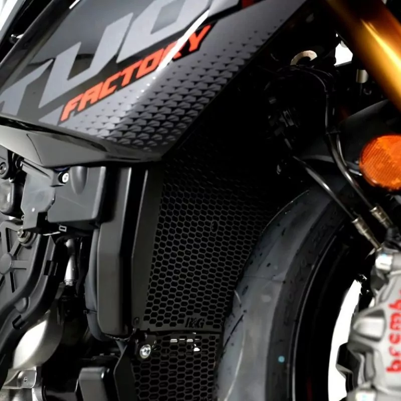 R&G Kühlergitter Schutz PRO BLACK Wasserkühler Aprilia Tuono V4 2025-