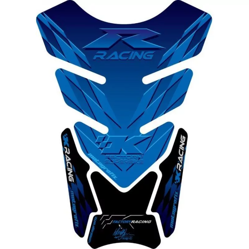 Motografix Kawasaki ZX- 6 / 7 / 10 R 3D Gel Quad Tank Pad Protector TK008B