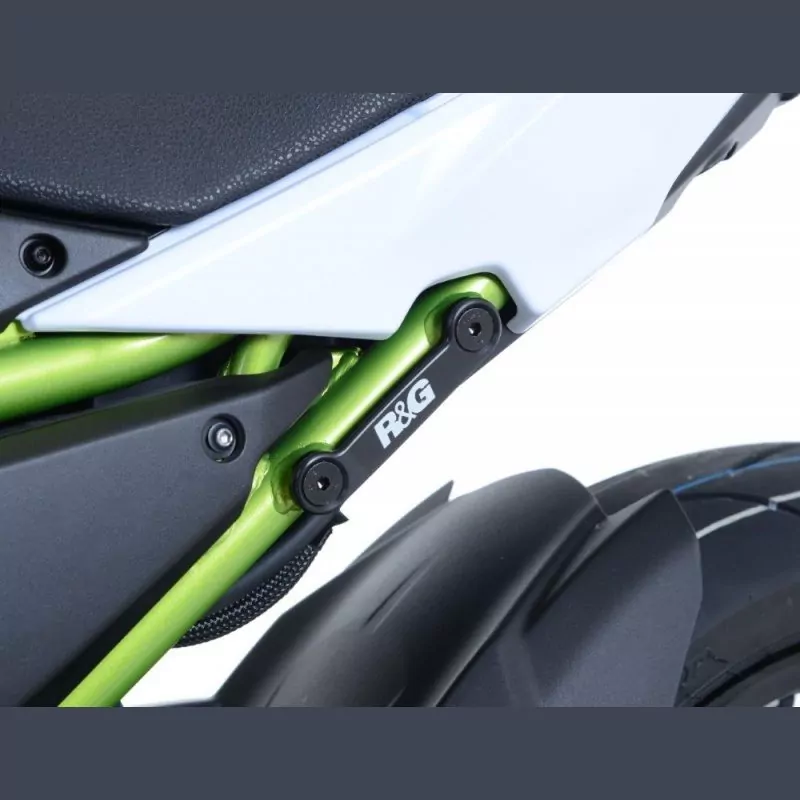 R&G hintere Fußrastenabdeckung Set Kawasaki Z 650 / Ninja 650 2017- / Z 650 RS 2022-
