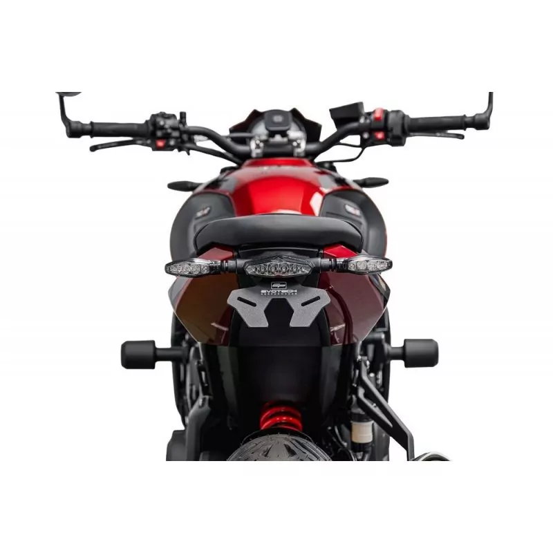 Evotech Kennzeichenhalter | Heckumbau Triumph Trident 660|800 2026- (clear light)