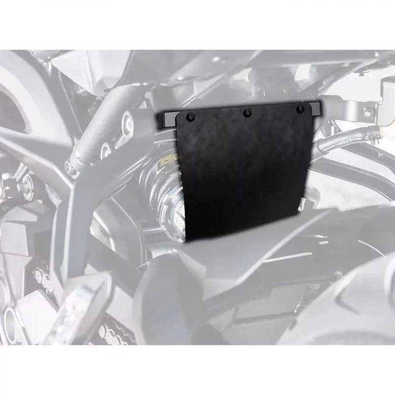 Pyramid Federbein Schutz Platte Schwarz Matt Yamaha Tracer 900 / GT 2018-2020 (ohne Packtaschen)