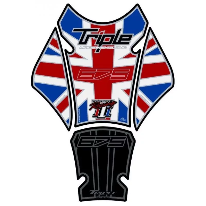 Motografix Triumph Triple 675 3D Gel Tank Pad Protector TT020UJ