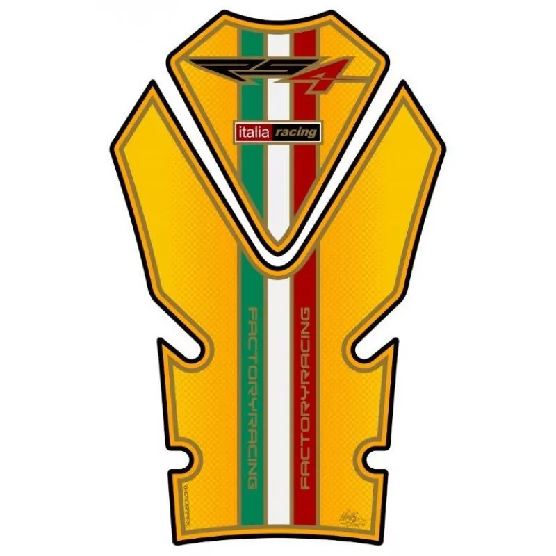 Aprilia RS4 50 / 125 Yellow 3D Gel Motografix Tank Pad Protector TA019Y