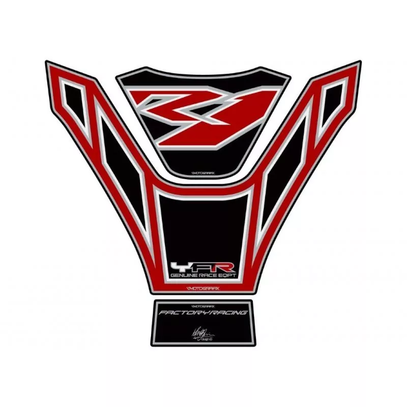 Motografix Yamaha YZF R1 3D Gel Tank Pad Protector TY025KRS