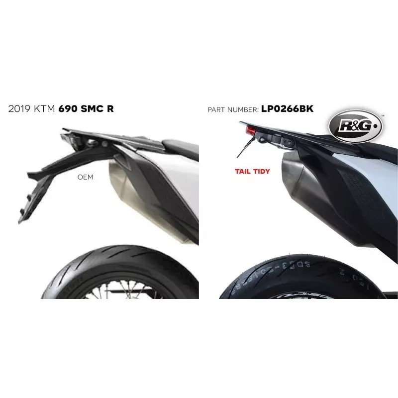 R&G Premium Kennzeichenhalter KTM 690 SMC-R 2019- / 690 Enduro R 2019- / GasGas 700 2022-