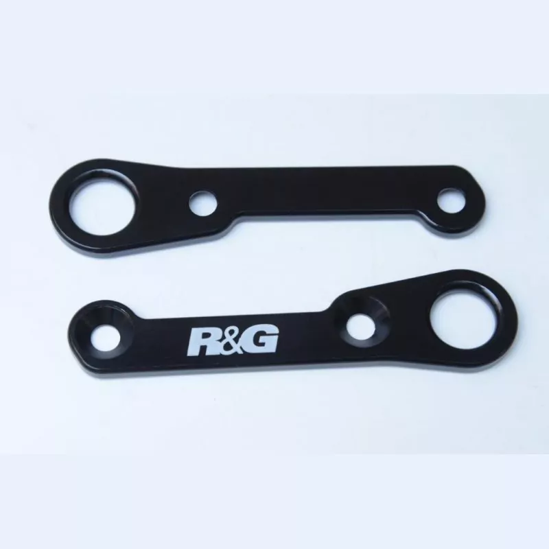 R&G Transporthaken Paar "Black" Honda CBR 500 R 2016- / CB 500 F 2019- / CB 500 X 2013- / Yamaha MT-125 2020-