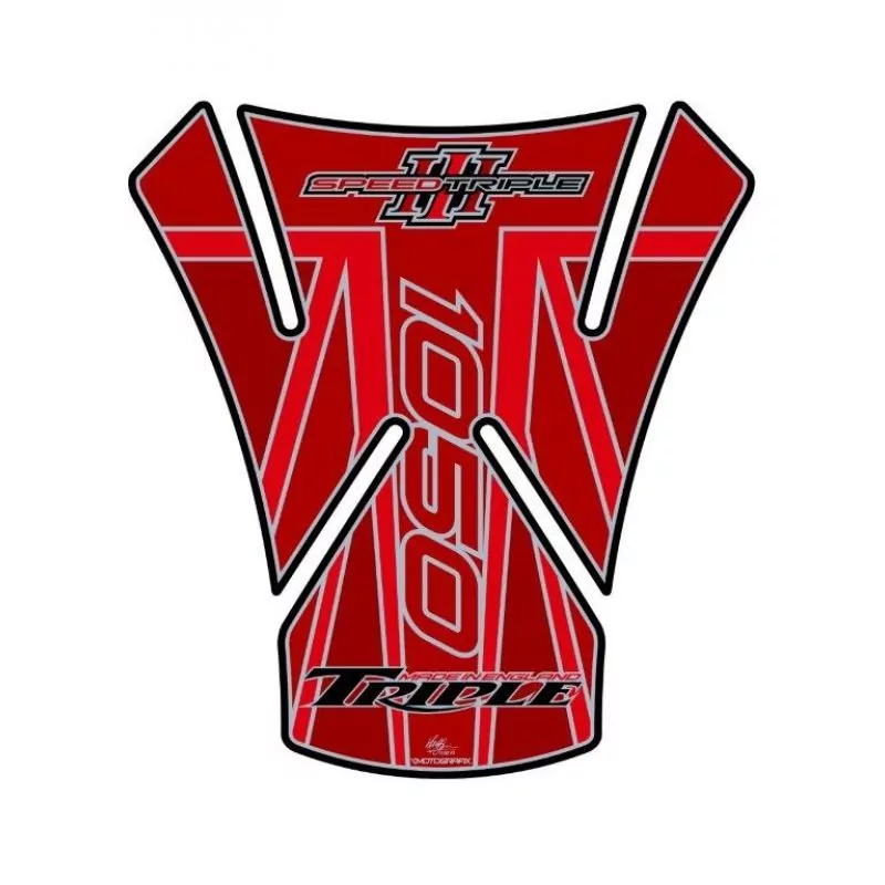Motografix Triumph Speed Triple 1050 3D Gel Tank Pad Protector TT017R3