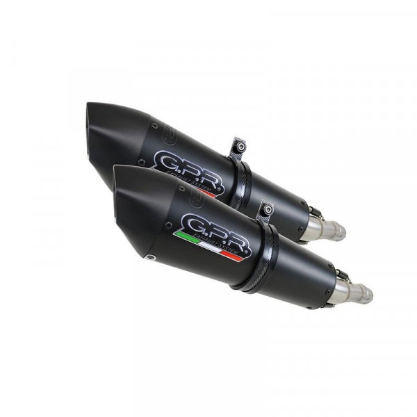 Yamaha Yzf 1000 R1 2004-2006, Gpe Ann. Black titanium, Mid-full system exhaust with dual homologate